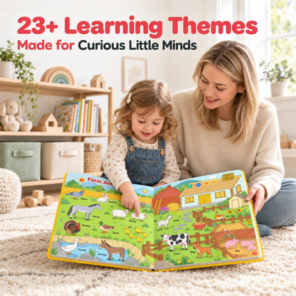 Mother and child exploring 23 learning themes