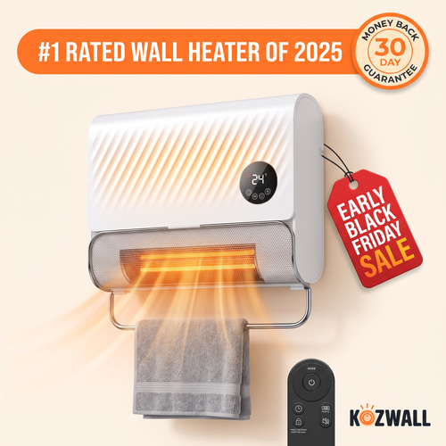 Kozwall 1500W wall heater with remote